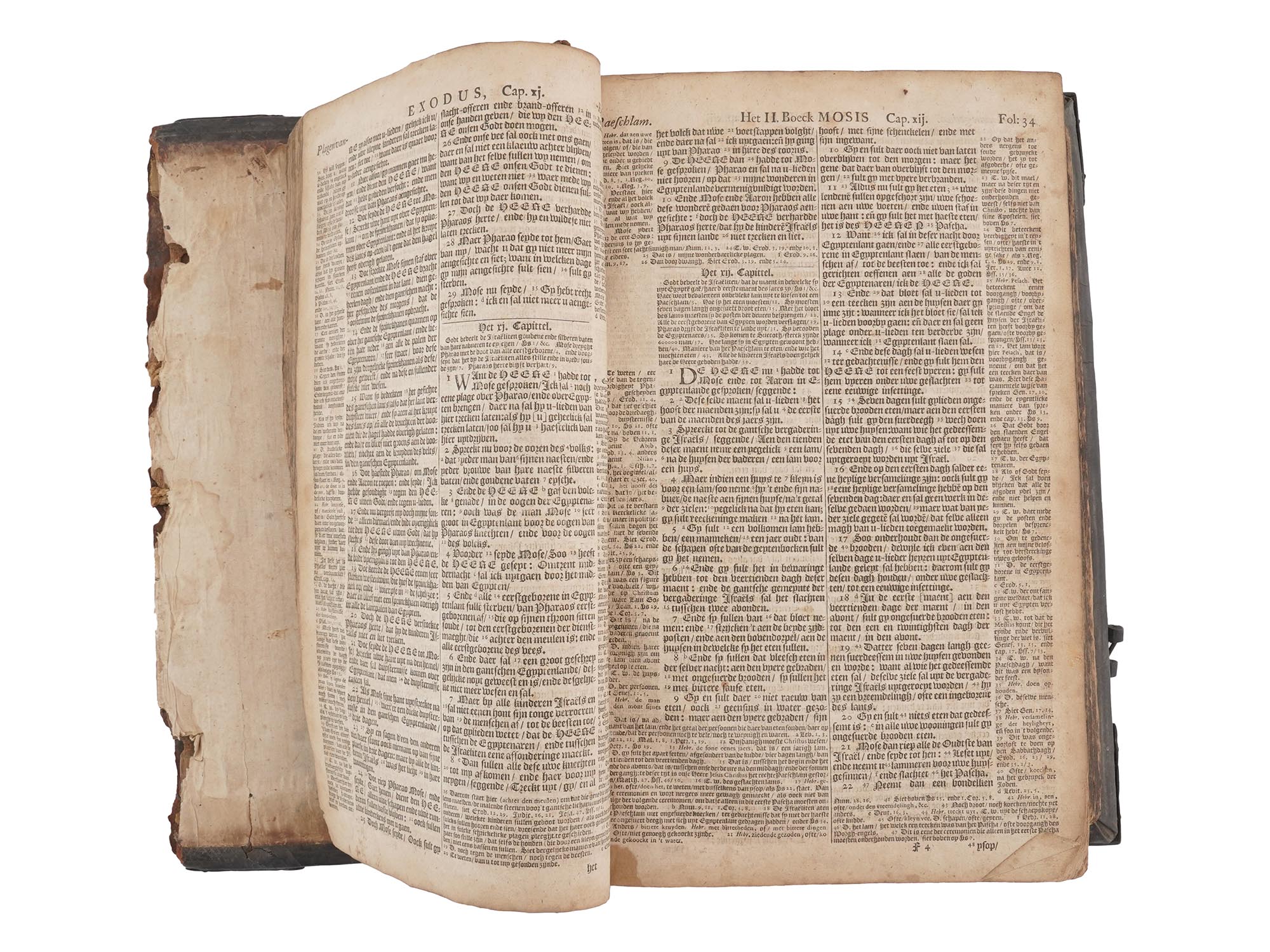 ANTIQUE 1637 DUTCH BIBLE STATENBIJBEL 1ST EDITION PIC-6